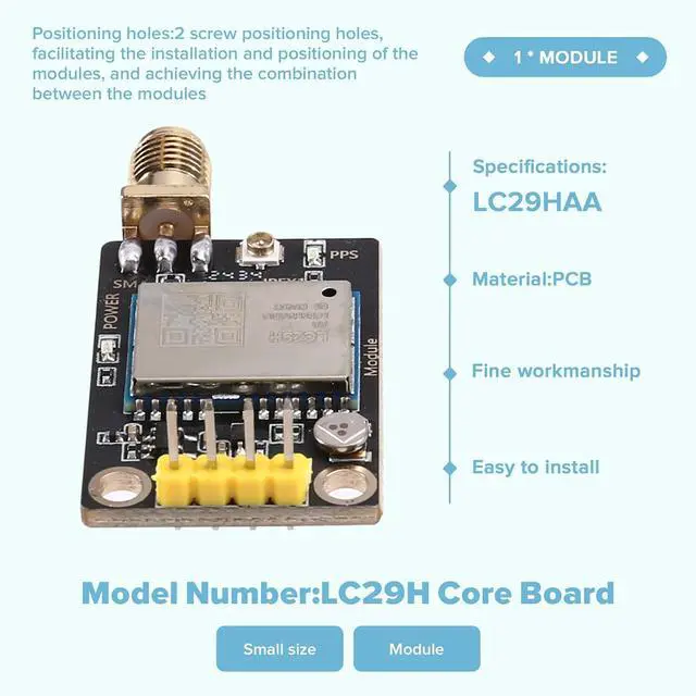 Alt view image 5 of 7 - Quectel LC29H RTK Base Station Board: High, Dual Band L1 L5 Positioning Module, Ideal for RTCM Data