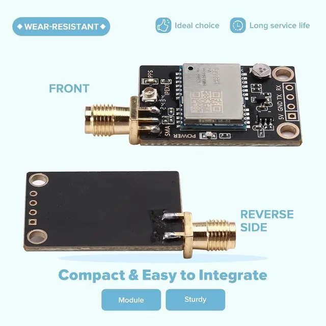 Alt view image 2 of 7 - Dual Band L1 L5 RTK Base Station Board, Quectel LC29H High Positioning Module for RTCM Output LC29HBA