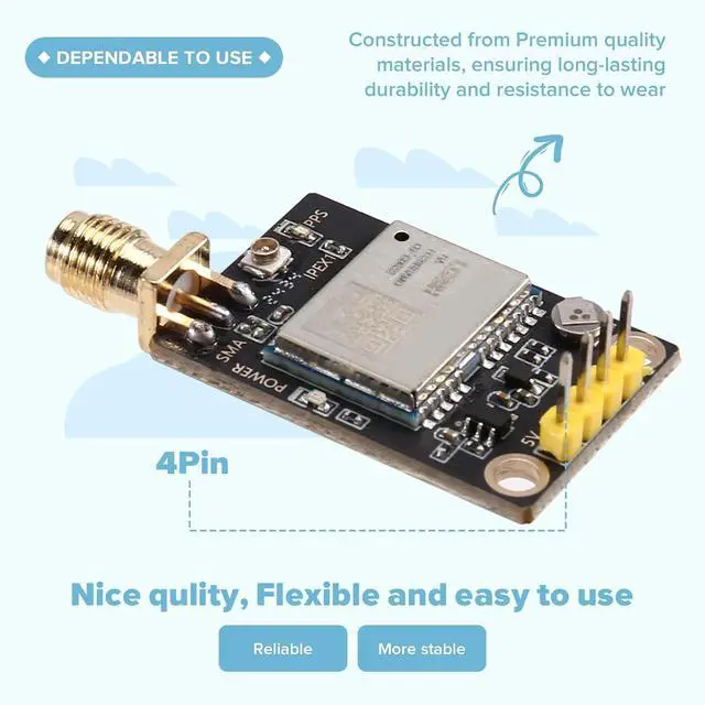 Alt view image 4 of 7 - Dual Band L1 L5 RTK Base Station Board, Quectel LC29H High Positioning Module for RTCM Output LC29HBA