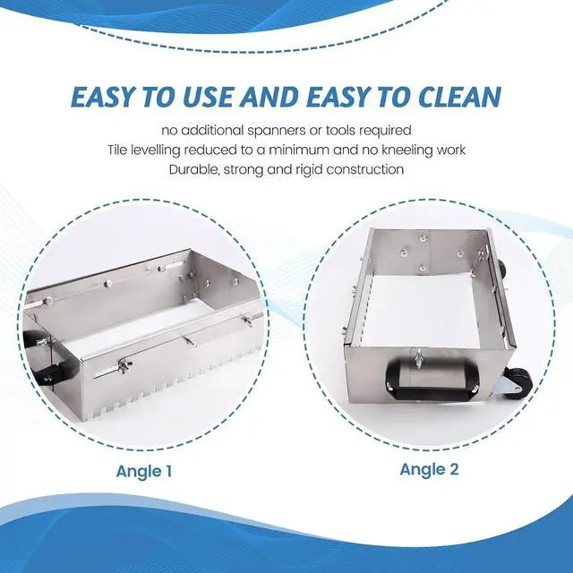 Alt view image 6 of 7 - 400-800mm Adjustable Square Notched Trowel Mortar Comb for Fast and Equal Application of Adhesive on The Floor
