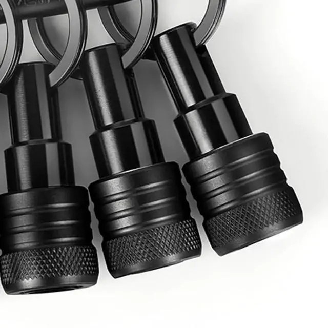 Alt view image 5 of 6 - 6PCS Bit Holders Keychain, 1/4 Inch Hex Shank Bit Holders, Quick-Change Design for Nut Driver, Screwdriver & Drill Bits