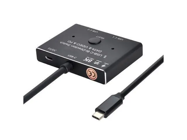 Alt view image 2 of 5 - Chenyang PD 8K@30hz 100W 10Gbps USB-C Type-C Bi-Direction Switch MST 1 to 2 Hub Support Video Data