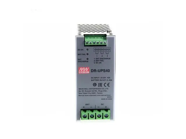 Alt view image 2 of 5 - Mean Well DR 30V 40A Switching Power Supply AC-DC Single Output Industrial DIN Rail DR-UPS40 Slim Type Enclosed Power Supply Driver Transformer