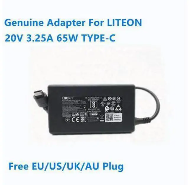 Main image of OIAGLH 20V 3.25A 65W 5V 3A 15W Type-C USB-C PA-1650-58 Power Supply AC Adapter For LITEON Laptop Charger