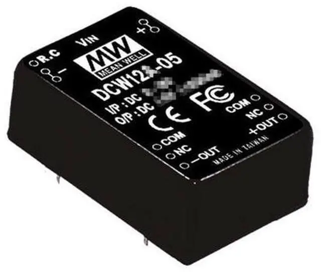 Main image of Mean Well DCW 12W Power Supply Converter DCW12B-12 DC-DC Voltage Stabilized Dual Output Switching Power Supply Driver Transformer