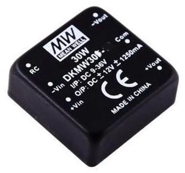 Alt view image 2 of 5 - Mean Well DKMW 30W ±12V ±1250mA Power Supply Converter DKMW30F-12 DC-DC Voltage Stabilized Dual Output Switching Power Supply Driver Transformer