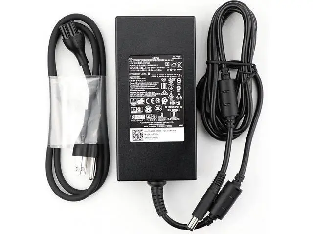 Alt view image 2 of 3 - Genuine 180W 19.5V 9.23A AC/DC Adapter Compatible with Dell WD22TB4 K20A001 K20A Thunderbolt 4 Dock DFV65 DA180PM111 LA180PM180 HA180PM180 047RW6 19.5VDC 9230mA 180.0W Power Supply Cord Cable Charger