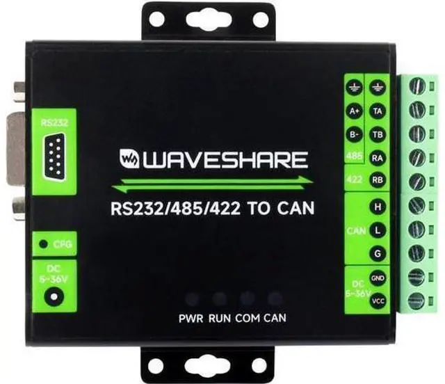 Main image of waveshare RS232/485/422 to CAN Industrial Isolated Converter, Supports Modbus RTU Conversion, Multiple Protection Circuits