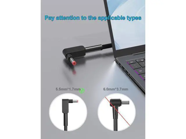 Alt view image 2 of 7 - 230W Charger Compatible with Nitro 5 16 17 14 18 AN17 AN16 AN517 AN515 AN18-61 AN14-41 Predator Helios Neo 16 14 PHN16 PHN14/Triton 14 16 300 500 Series AN16-52 AN17-51 Laptop