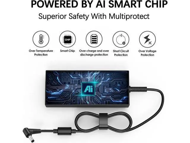 Alt view image 3 of 3 - 200W Laptop Charger Compatible with MSI Katana 15 17 A17 A15 AI GF66 GF76 B13V B12V B13VFK B13VEK B13VGK B12VGK B12VFK B12VEK B8V B8VF B8VG B8VE 12UE 12UG 12UD 11UE Power Adapter