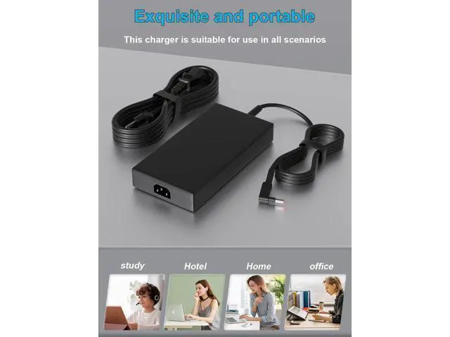Alt view image 7 of 7 - 230W Charger Compatible with Nitro 5 16 17 14 18 AN17 AN16 AN517 AN515 AN18-61 AN14-41 Predator Helios Neo 16 14 PHN16 PHN14/Triton 14 16 300 500 Series AN16-52 AN17-51 Laptop