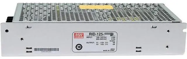 Alt view image 3 of 5 - Mean Well RID 125W 15V/-15V Switching Power Supply RID-125-1515 AC-DC Dual Output Power Supply Driver Converter Transformer with LED Power Index Lamp