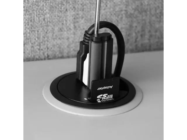 Alt view image 3 of 5 - SEDNA - 2.5" Grommet Hole - in Desk - USB 3.1 Gen I 3 Port Hub/BC 1.2 USB Charger with SD Card Reader
