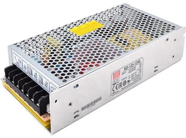 Main image of Mean Well 125W Dual Output Switching Power Supply Pc Convert-A-Bench Laboratory Dc Power Supply Semi Modular (RD-125-1248 138W/Dual Output Supply)