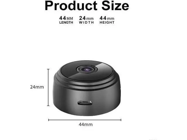 Alt view image 5 of 6 - Spy Lens Cam,Magnetic Mini Security Camera,Night Vision Mode with Cell Phone App Remote Access (Black,128G)