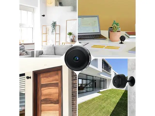Alt view image 4 of 6 - Camera, 2026 New Wireless Security Camera, Magnetic Mini 1080P HD | Smart Motion Alerts, App Remote with Night Vision for Home Indoor Outdoor (Black-64GB, 2)