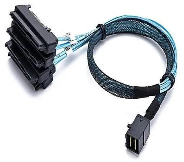 Alt view image 2 of 6 - S-AS SFF-8643 to 4X29Pin SFF-8482 Hard Disk Server Cable 3.33TF/1M