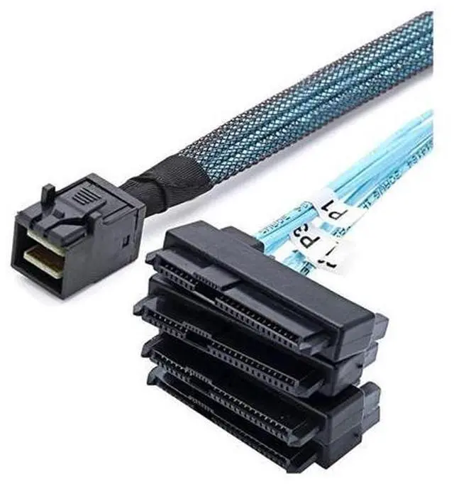 Alt view image 3 of 6 - S-AS SFF-8643 to 4X29Pin SFF-8482 Hard Disk Server Cable 3.33TF/1M