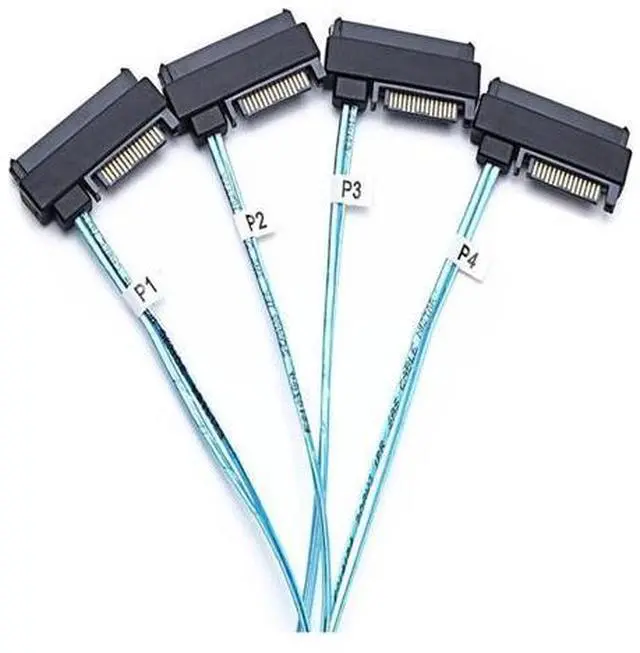 Alt view image 5 of 6 - S-AS SFF-8643 to 4X29Pin SFF-8482 Hard Disk Server Cable 3.33TF/1M