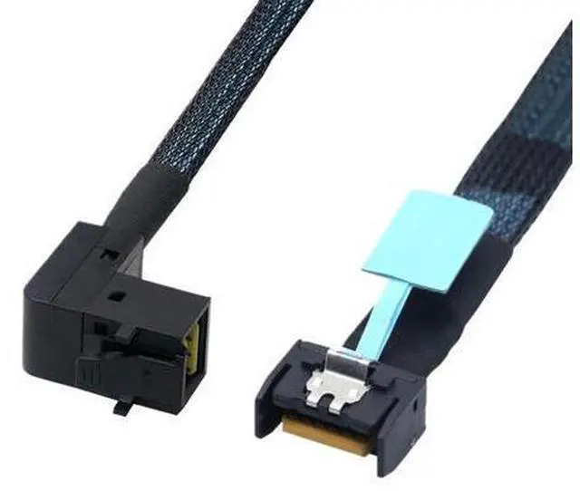 Main image of Wen ST SFF-8654 MCIO 4I 4X 38-Pin to HD SFF-8643 90 Degree Support PCIe Gen5 Server Adapter Cable(0.5M)