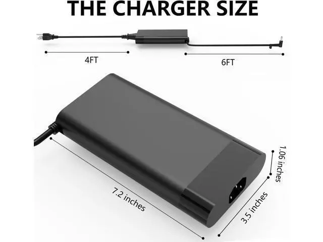 Alt view image 4 of 5 - 150W Laptop Charger Compatible with HP ZBook 15 16 17 15U 15V G3 G4 G5 G6 G7 G8 Zbook Power 16 g11 L48757-001 TPN-CA11 917649-850 Gaming Laptop