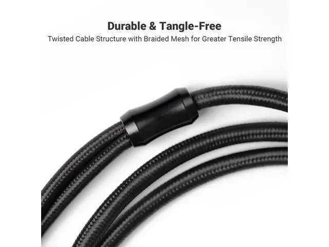 Alt view image 3 of 5 - Fosi Audio Dual 3.5mm to 4.4mm Cable for i5 Planar Magnetic Headphones 4.9Ft