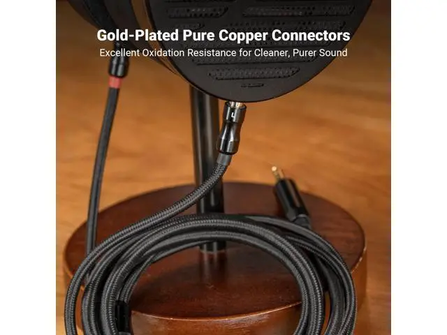 Alt view image 4 of 5 - Fosi Audio Dual 3.5mm to 4.4mm Cable for i5 Planar Magnetic Headphones 4.9Ft