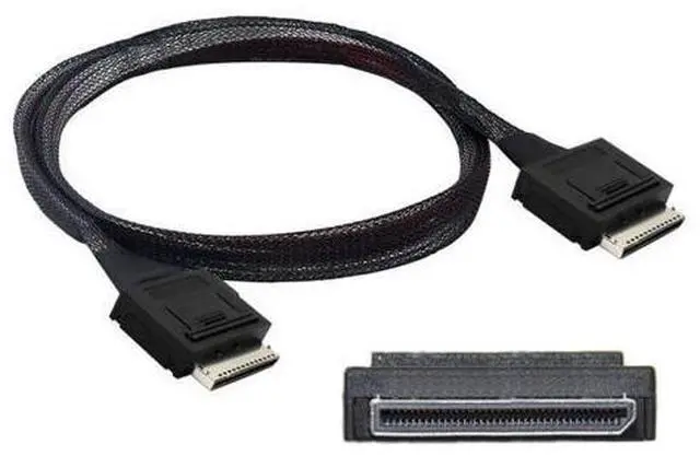 Main image of Chenyang SFF-8611 to SFF-8611 Cable,OCuLink PCIe PCI-Express SFF-8611 8X 8-Lane Male to Male SSD Data Active Cable 50cm
