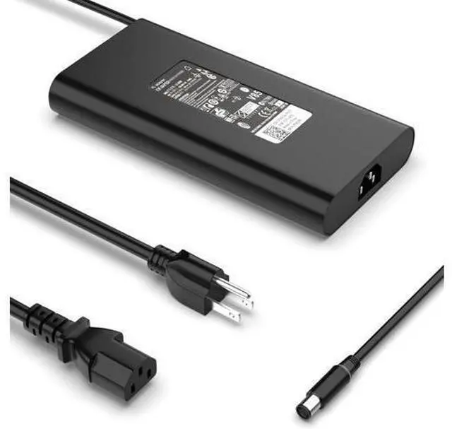 Main image of New Slim 240W Laptop Charger Compatible with Dell Alienware M15, M17, 17, 15, X15, X16, X17, Area 51M, M17X, M18X, X51 Power Supply Cord 7.4mm Tip