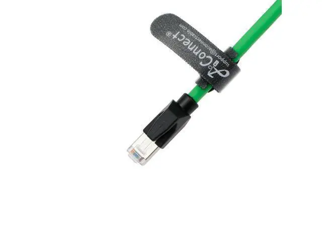 Alt view image 3 of 3 - M12-X-Code Ethernet-Cable for Cognex in Sight Industrial Camera M12 8 Pin Male X Code to RJ45 Shielded Cat6ae Ethernet Cable 3M (Green)