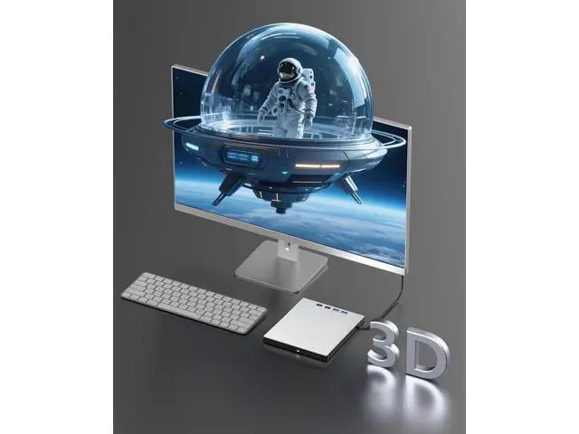 Alt view image 5 of 7 - External Blu ray Drive for Laptop, 7 in 1 External CD/DVD Drive Portable Blu Ray Burner USB 3.0 Type-C CD/BD Disc Drives Support 100G Bluray/DVD Drive Compatible with Windows Linux Mac OS