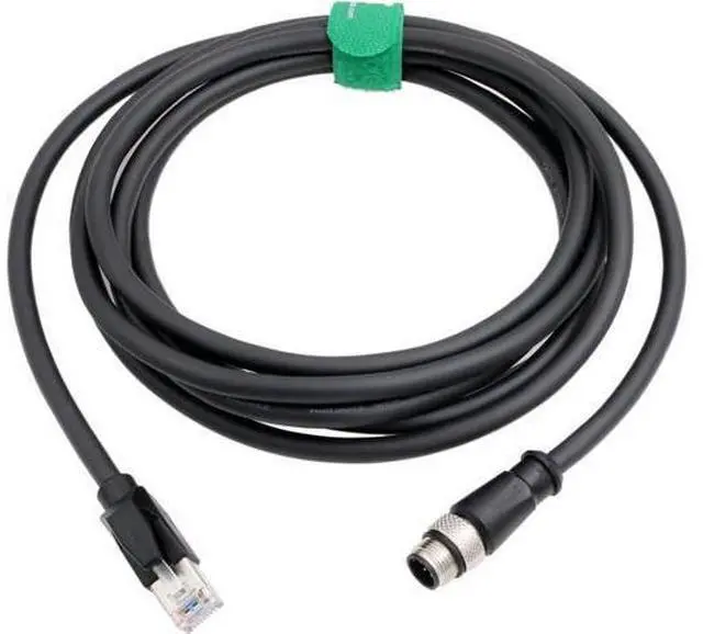 Main image of HangTon Ethernet M12 8 Pin A-Code RJ45 Cable for Omron Microscan QX-870 Scanner Cognex in-Sight Data Man Checker Automation Network Switch Router 5m