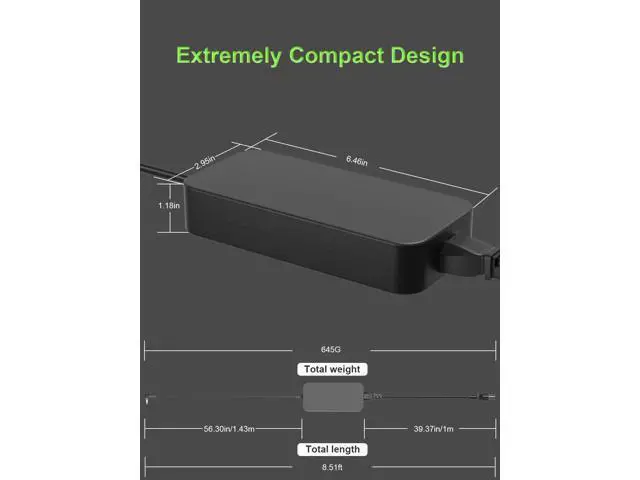 Alt view image 4 of 7 - 230W Charger Compatible with ROG Zephyrus M15 S M GU502 GM501 GX502 GX701 GX531 GX501 GU501 Strix Scar II III 17 15 G17 G15 G GL704 GL504 G732 G512 ProArt15 17 Laptop