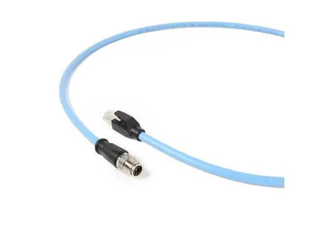 Alt view image 5 of 5 - Eonvic M12 Industrial Ethernet Cat6 Cable 8 Pin Male X Code to RJ45 for Cognex in-Sight Basler Camera PLCs Servo Motors,Support Profinet and EtherCAT Ethernet/IP 5M