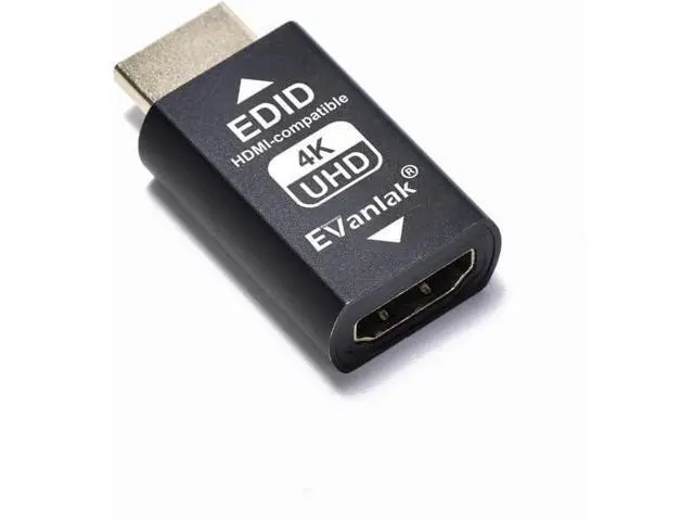 Alt view image 2 of 3 - Hdmi Edid Emulator Passthrough Eliminated Emulator Adapter 3rd Generrtion Work with Mac Thunderbolt to HDMI Switches/Extender/AV Receiver/Video Splitters 4k- 3840x2160@60Hz-3pack