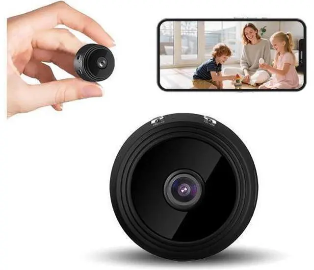 Main image of Hidden Camera Mini Spy Camera WiFi 1080P, Wireless Indoor Security Camera with Night Vision & Motion Detection, Nanny Cam for Home Baby Pet Monitor, Cloud & TF Card Storage (Black)