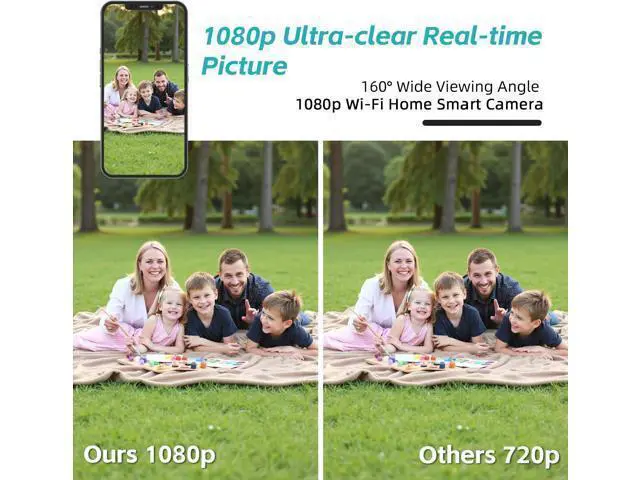 Alt view image 5 of 7 - Hidden Camera Mini Spy Camera WiFi 1080P, Wireless Indoor Security Camera with Night Vision & Motion Detection, Nanny Cam for Home Baby Pet Monitor, Cloud & TF Card Storage (Black)