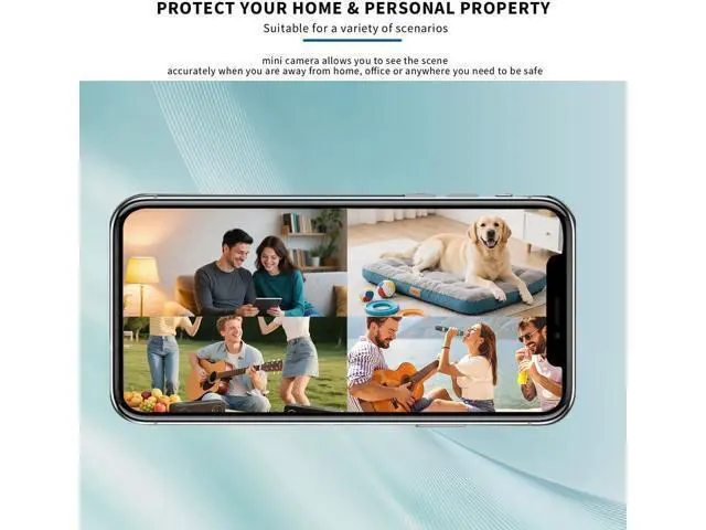 Alt view image 6 of 7 - Hidden Camera Mini Spy Camera WiFi 1080P, Wireless Indoor Security Camera with Night Vision & Motion Detection, Nanny Cam for Home Baby Pet Monitor, Cloud & TF Card Storage (Black)