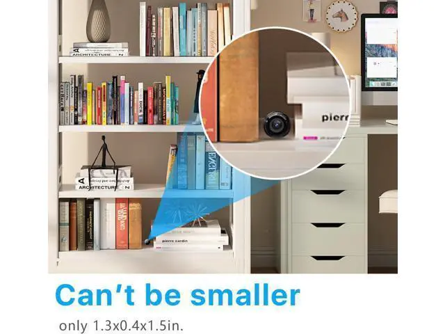 Alt view image 3 of 7 - Free 64G Smallest Wireless WiFi IP Camera,HD1080P Spy Camera,Mini Camrea with Video Recording Live Feed,Baby Monitor with Night Vision,Motion Detection,Cloud Storage for Security with iOS/Android