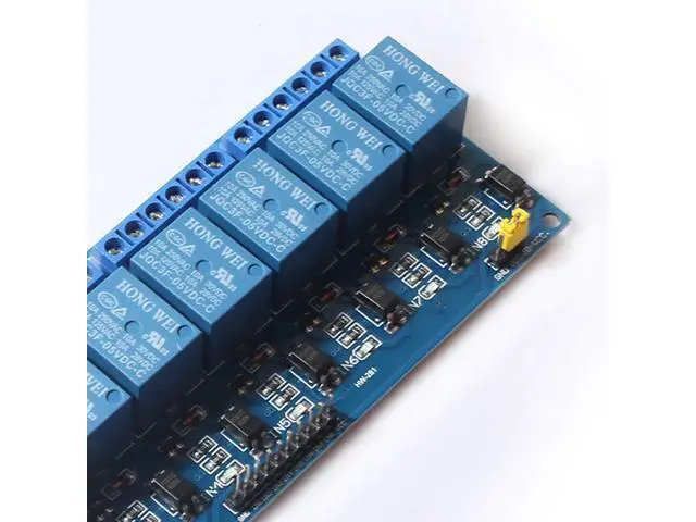 Alt view image 5 of 5 - DEVMO 8 Channel DC 5V Relay Module Board, (4PACK) Electrical Equipments 8-Ch Optocoupler Compatible with PIC AVR DSP ARM MCU PLC Smart Home Control Switch