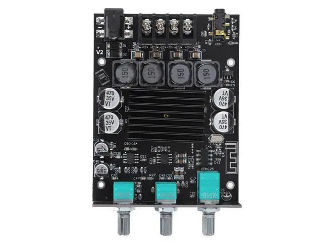 Alt view image 4 of 5 - ZK-1002T HiFi Bluetooth Amplifier Board, 100W*2 Audio Amplifier Board with TPA3116D2 Chip, 1224V, with Treble and Bass Control, for DIY Speakers