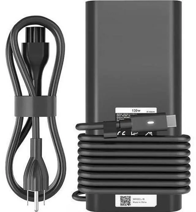Main image of 130W USB C Laptop Charger Compatible with Dell Precision 5530 5550 5560 5570 5750 5760 5770 Latitude 5401 5411 5501 5511 5520 XPS 15 17 9575 9500 9700 Power Supply Cord (DA130PM170 HA130PM170 0K00F5)