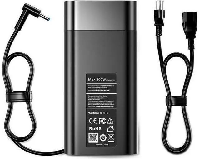 Main image of 200W Laptop Charger Compatible with HP Victus 15 17 Omen Pavilion Gaming 15 17 ZBook Fury Create Studio 17 15 G9 G10 G8 G7 G6 G5 G4 Envy 15 15u 2020 TPN-DA10 L00818-850 Power Cord