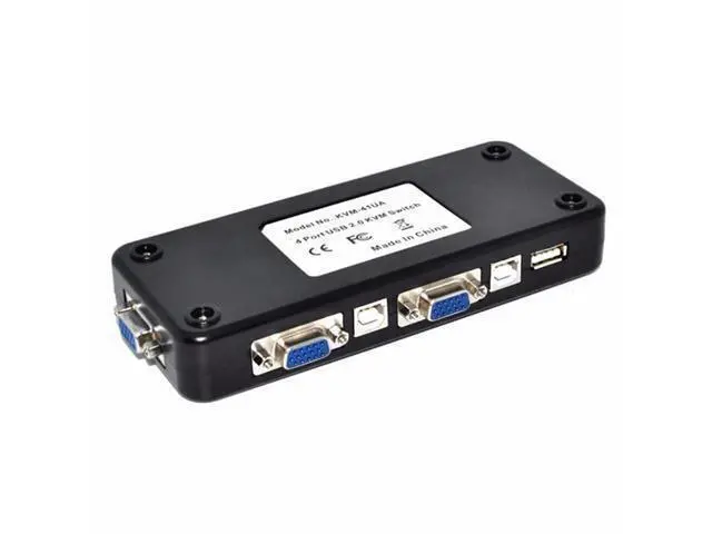 Alt view image 3 of 7 - USB KVM Switch USB 2.0 Switcher for Keyboard Mouse Printer Monitor 2 PCs Sharing 4 Devices USB Switch
