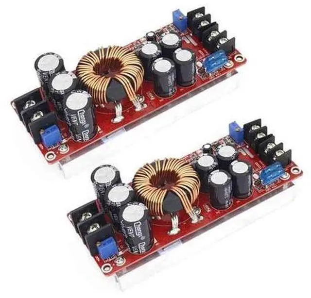 Main image of 2pcs 1200W 20A DC Converter Boost Power Supply Module Voltage Converter 8-60V to 12-83V