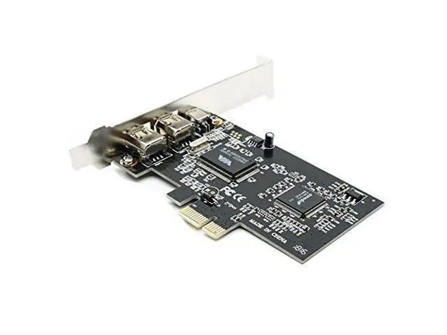Alt view image 3 of 5 - Vszerda PCIE PCI-E FIREWIRE IEEE 1394 3 Port FIRE Wire Controller Card for Desktop PC