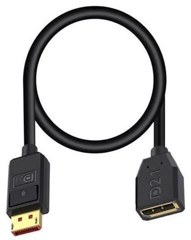 Main image of Vszerda 54Gbps Displayport Extension Cable 1.5FT, Male to Female, 16K@30Hz, 8K@120Hz, 4K@240Hz 165Hz, Displayport 2.1 V Extender Cable Support HDR, HDCP DSC 1.2a for FreeSync G-Sync Gaming Monitor