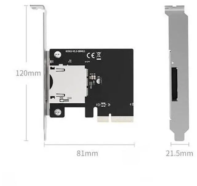 Alt view image 3 of 5 - Vszerda PCI-e 4X CFexpress Memory Card Reader,Compatible with Sony ProGrade Lexar Type B Card