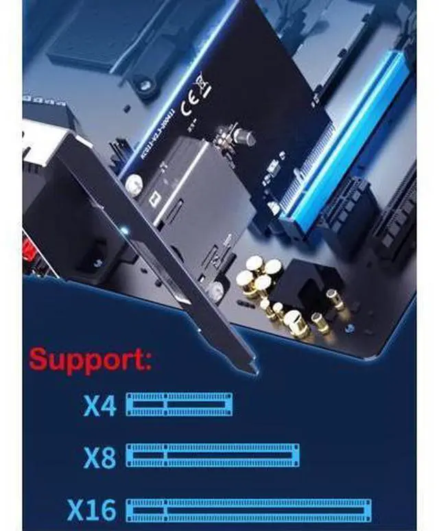 Alt view image 4 of 5 - Vszerda PCI-e 4X CFexpress Memory Card Reader,Compatible with Sony ProGrade Lexar Type B Card