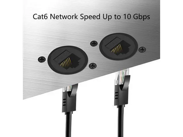 Alt view image 3 of 6 - Vszerda RJ45 Panel Mount Adapter - 8P8C Female-to-Female Connector, Compatible with CAT6A/CAT6/CAT5E/CAT5, XLR/D-Panel Mountable, Network Port Extender for LAN (5 Packs)
